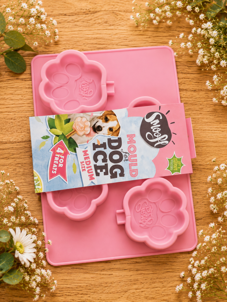 Moule à glace pour chien taille M rose