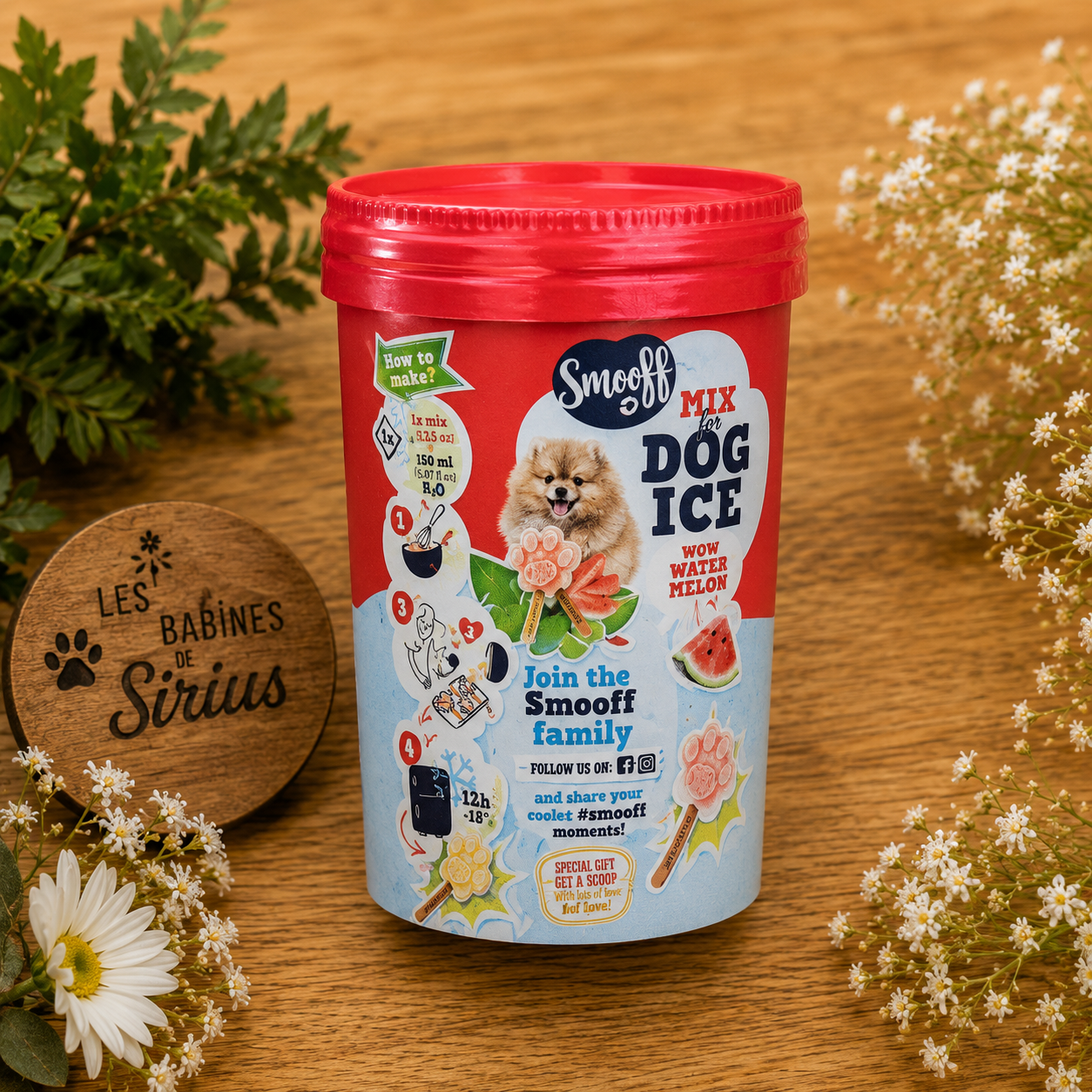Smoofl Dog Ice – Préparation pour faire 10 glaces pour chien – Image 2