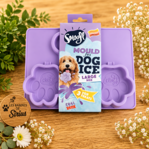 Moule à glace pour chien taille L violet