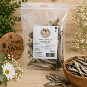 Sprats séchés pour chien- sachet de 100g Les Babines de Sirius